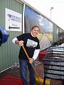 We caught Mike shoveling snow!
